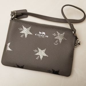 Coach wristlet zipper wallet